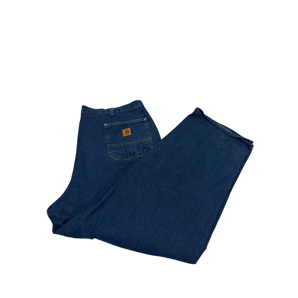 Carhartt B13-DST Loose Original Fit Carpenter Jeans Dark Stone Blue 44x30 Mens - Picture 7 of 11
